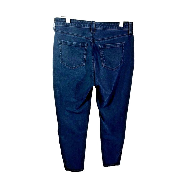 Style and Co Jeans Women Sz 6 Straight Leg Blue Stretch Denim Mid Rise Dark Wash - Picture 7 of 7